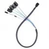 Kabelis Silverstone CPS05 0,5 m Mini-SAS SFF-8643 uz SATA 7-Pin
