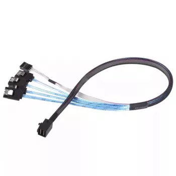 Kabelis Silverstone CPS05 0,5 m Mini-SAS SFF-8643 uz SATA 7-Pin