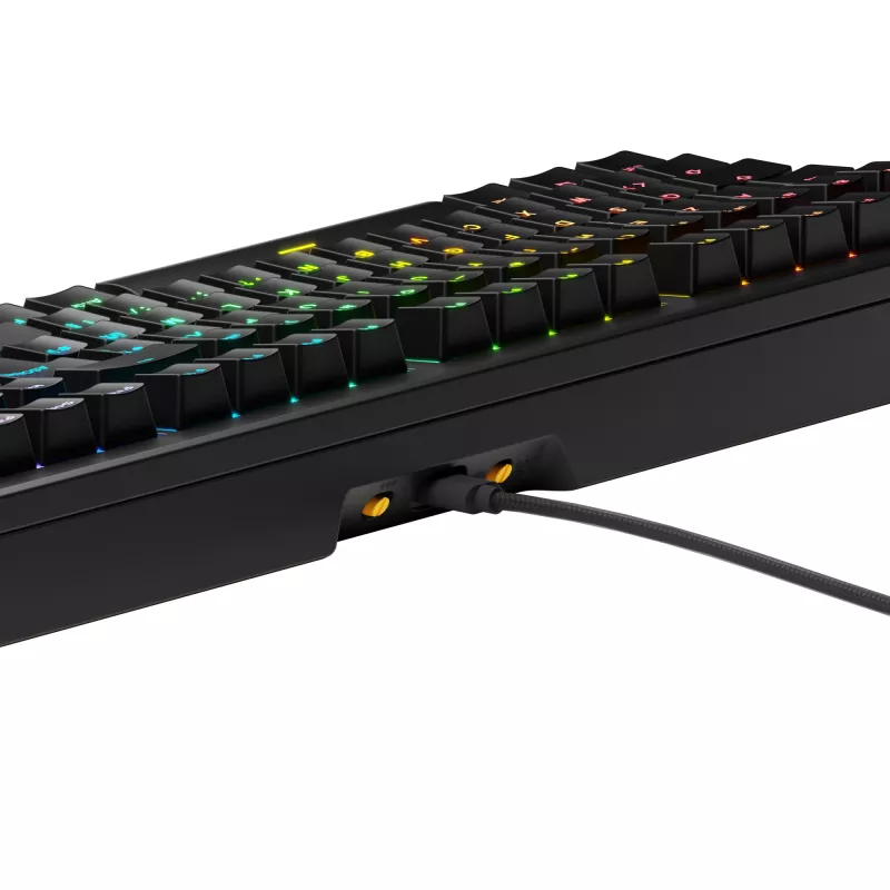 Mehāniskā pilnizmēra (100%) vadu tastatūra GLORIOUS GMMK 3 — USB, QWERTY, RGB, melna (ASV izkārtojums)