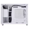 PC korpuss ASUS Prime AP201 MicroATX Mini Tower balts — atbalsta microATX, GPU līdz 338 mm, 3×3,5 collu + 1×2,5 collu diski, USB-A 3.2 Gen1×2, USB-C 3.2 Gen2×1