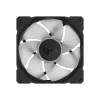 Korpusa ventilators ASUS TUF Gaming TR120 ARGB, 120 mm, PWM, 1800–2200 apgr./min, 76,3 CFM, 2,75 mmH₂O, hidrauliskais gultnis, melns