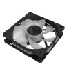 Korpusa ventilators ASUS TUF Gaming TR120 ARGB, 120 mm, PWM, 1800–2200 apgr./min, 76,3 CFM, 2,75 mmH₂O, hidrauliskais gultnis, melns