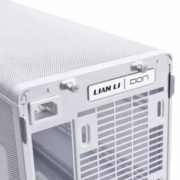 Lian Li A3-mATX mikrotornis balts ar koka akcentiem — Micro-ATX/Mini-ITX, ATX/SFX/SFX-L barošanas bloka atbalsts