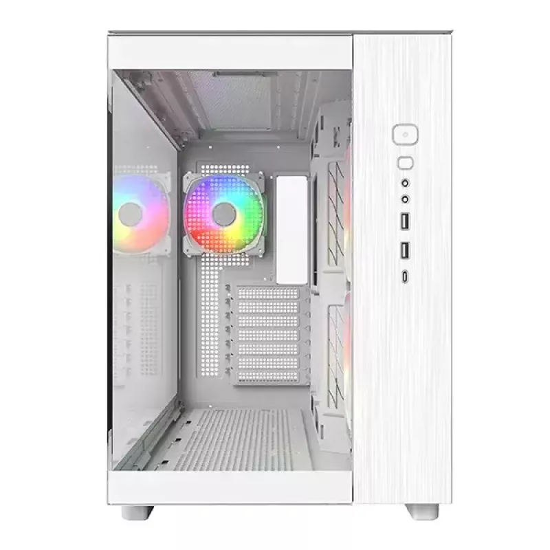 PC korpuss Montech KING 65 PRO Tower baltā krāsā