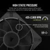 Ventilators Corsair RS120 MAX 12 cm Melns 2000 RPM 4.2 mmH2O
