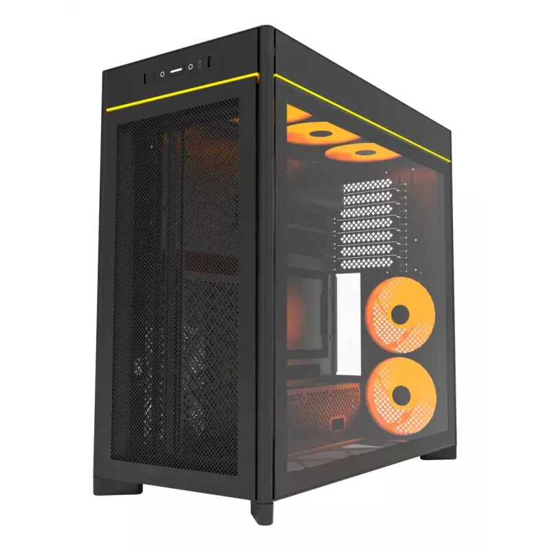 PC korpuss Montech HS01 PRO Midi Tower Melns