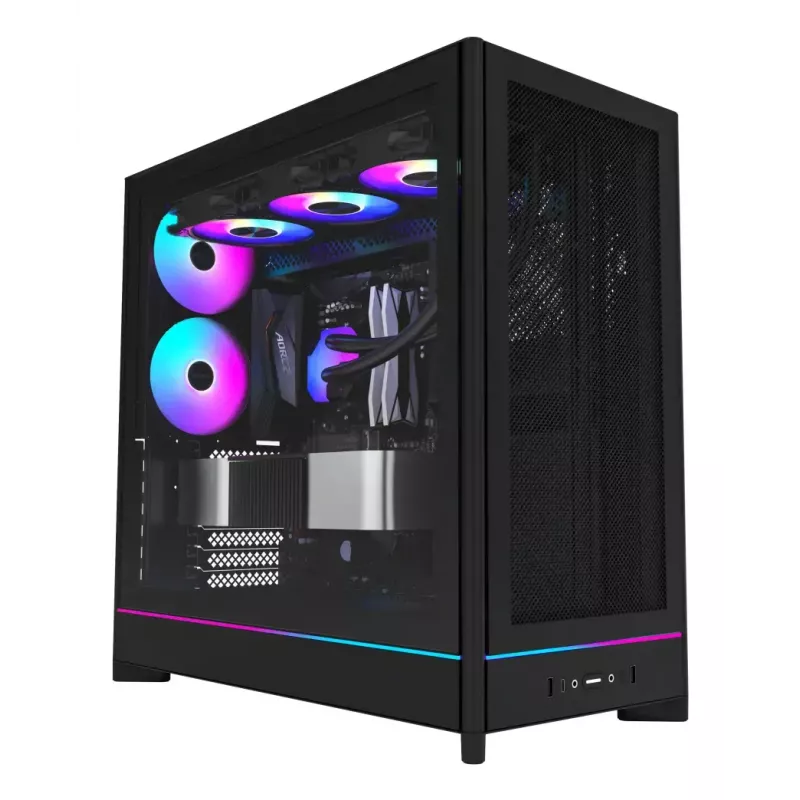 PC korpuss Montech HS01 PRO Midi Tower Melns