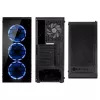 PC Midi Tower Kolink Observatory Lite — Melna, Rūdītais stikls, ATX/Micro-ITX, 3x120mm Priekšā, 1x120mm Aizmugurē, 190×400×440 mm