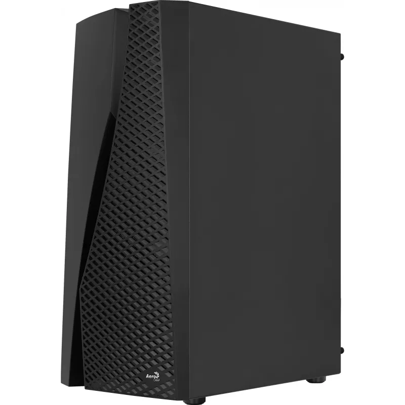 Aerocool WAVEBKV3 ATX PC korpuss, rūdīts stikls, 4x RGB ventilatori, melns