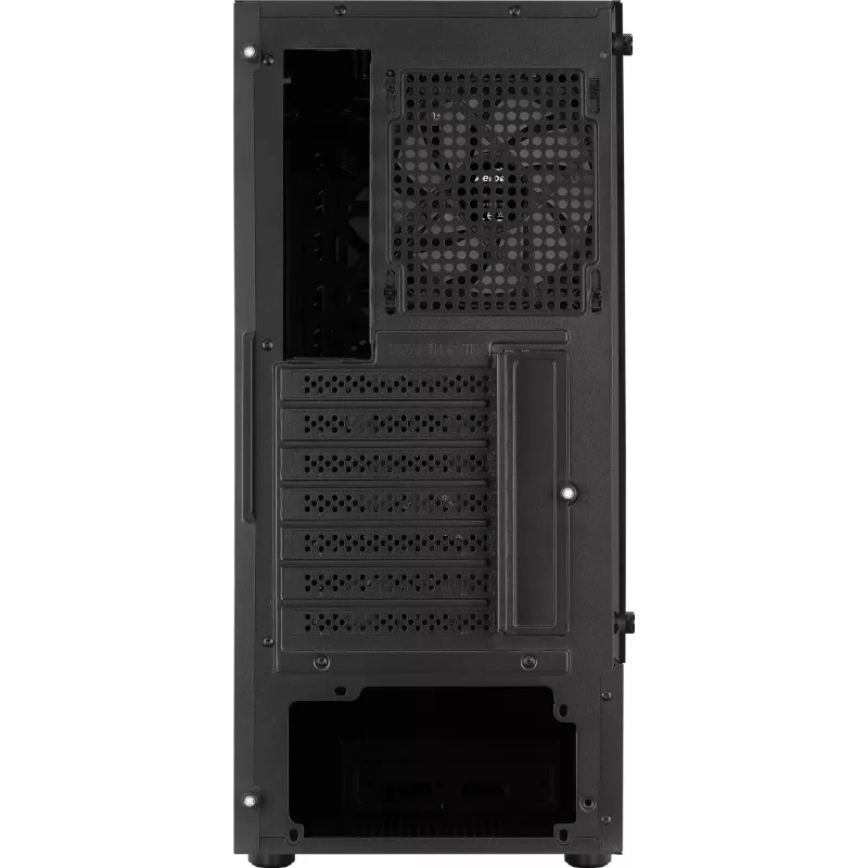 Aerocool WAVEBKV3 ATX PC korpuss, rūdīts stikls, 4x RGB ventilatori, melns