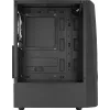 Aerocool WAVEBKV3 ATX PC korpuss, rūdīts stikls, 4x RGB ventilatori, melns