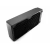 EXTREME XSPC RX240 Dual Fan Radiator V3, misiņa/vara, 240mm, 2 ventilatori, melns