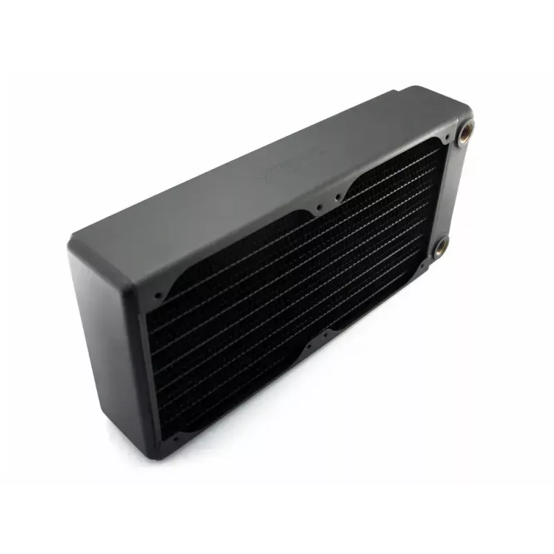 EXTREME XSPC RX240 Dual Fan Radiator V3, misiņa/vara, 240mm, 2 ventilatori, melns