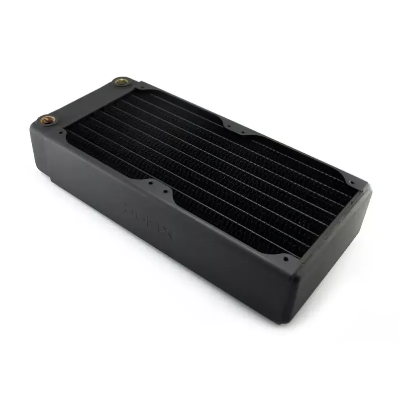 EXTREME XSPC RX240 Dual Fan Radiator V3, misiņa/vara, 240mm, 2 ventilatori, melns