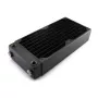 EXTREME XSPC RX240 Dual Fan Radiator V3, misiņa/vara, 240mm, 2 ventilatori, melns