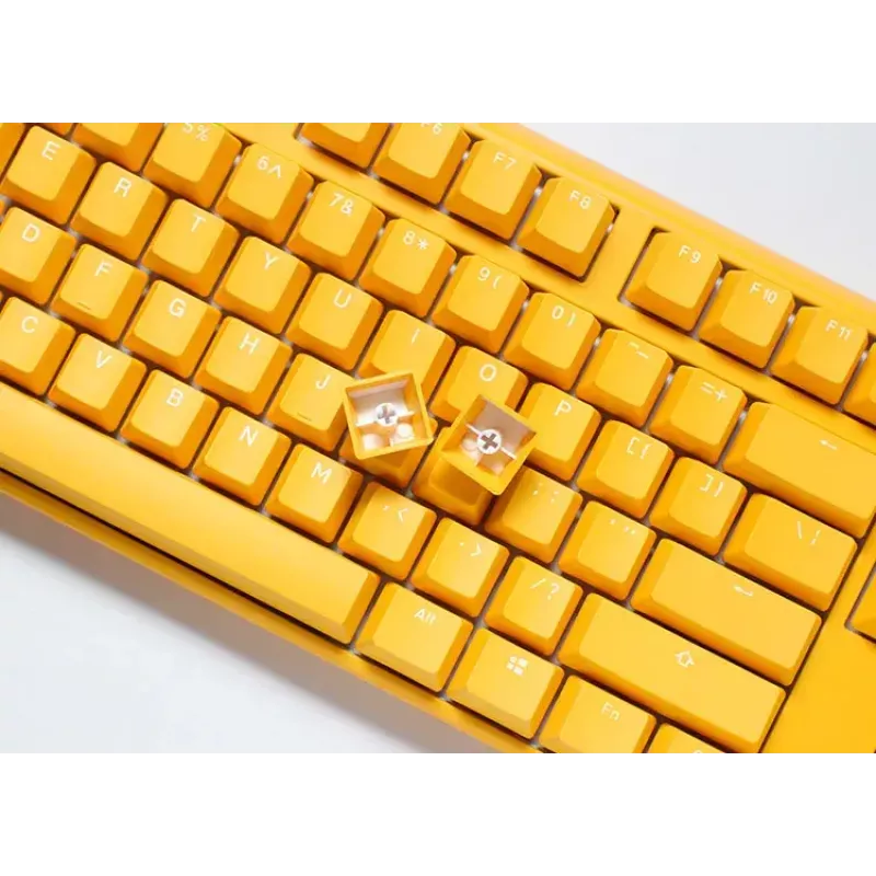 Ducky One 3 dzeltena klaviatūra spēlēm USB mehāniskā RGB LED