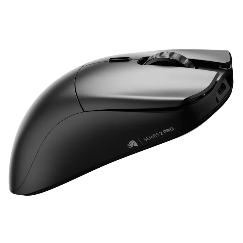 Bezvadu spēļu pele GLORIOUS Series 2 PRO (labās rokas) — 26 000 DPI, RF bezvadu + USB‑C, 4K/8K Hz, 6 pogas, Melna