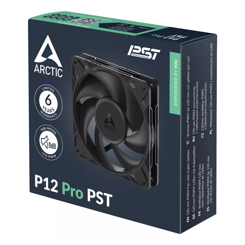 ARCTIC Freezer P12 Pro PST - 120 mm PWM ventilators ar kabeļu sadalītāju