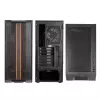 PC korpuss Kolink Inspire K12 ARGB Midi Tower — melns ar caurspīdīgu sānu, atbalsta ATX/Micro ATX/ITX, 2x3,5 collu + 2x2,5 collu nodalījumi