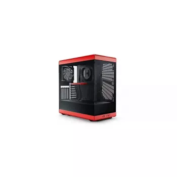 PC korpuss HYTE Y40 Midi Tower melns, sarkans