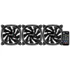 Aerocool ASTRO12PRO komplekts 3 ventilatori PC 12cm LED RGB pretvibrācijas tālvadība