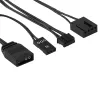 Aerocool ASTRO12PRO komplekts 3 ventilatori PC 12cm LED RGB pretvibrācijas tālvadība