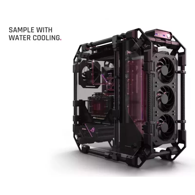 PC korpuss Alphacool Apex Skeleton Full Tower Melns