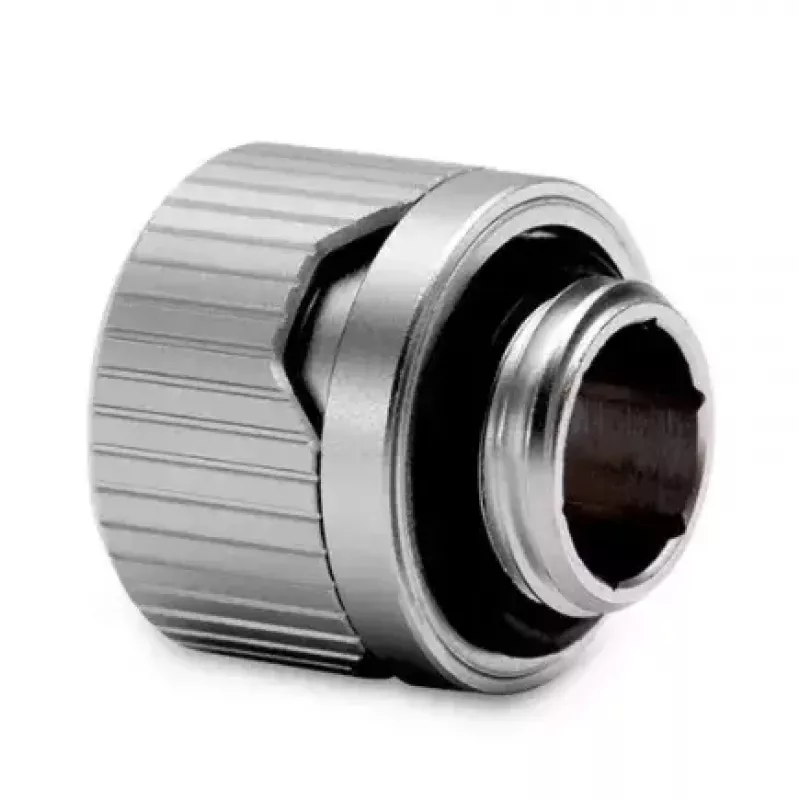Armatūra EKWB HDC 12 — misiņš, titāna apdare, augstums 15 mm, diametrs 20 mm, caurule Ø 12 mm