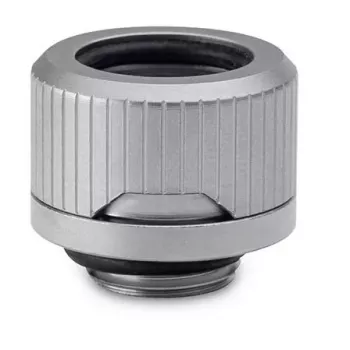 Armatūra EKWB HDC 12 — misiņš, titāna apdare, augstums 15 mm, diametrs 20 mm, caurule Ø 12 mm