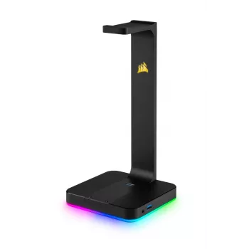 CORSAIR austiņu statīvs - St100 RGB Premium - ar statīvu 7.1 telpiskā skaņa - pielāgojams RGB apgaismojums