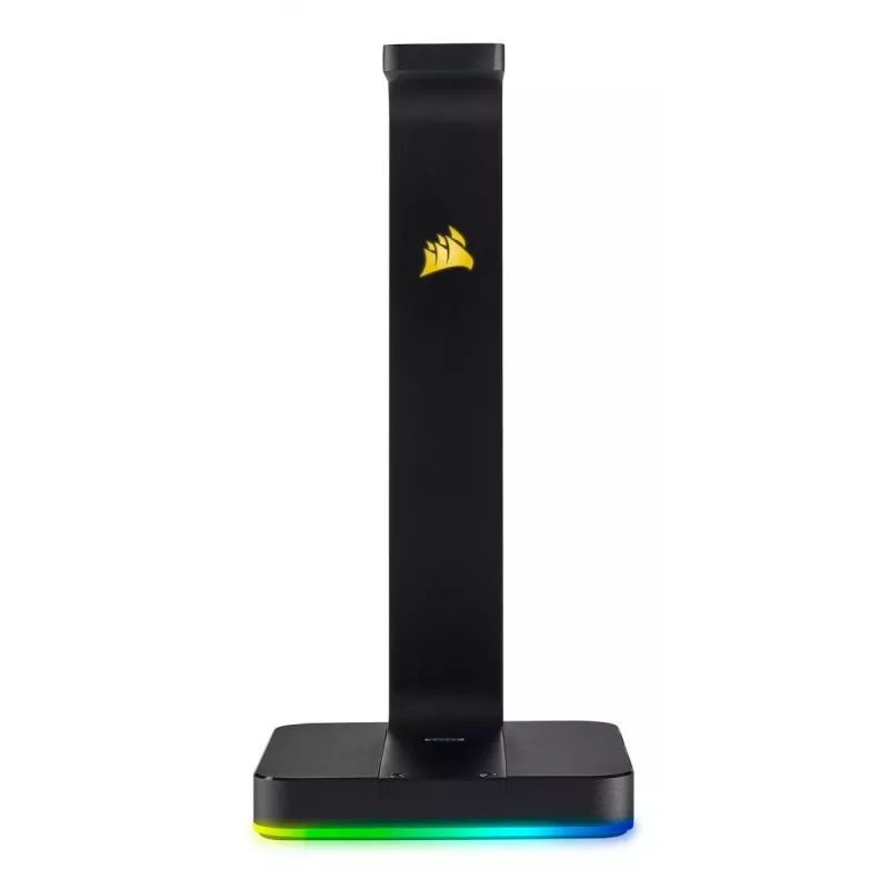 CORSAIR austiņu statīvs - St100 RGB Premium - ar statīvu 7.1 telpiskā skaņa - pielāgojams RGB apgaismojums