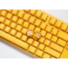 Ducky One 3 dzeltena TKL tastatūra spēlēm USB mehāniskā vadu