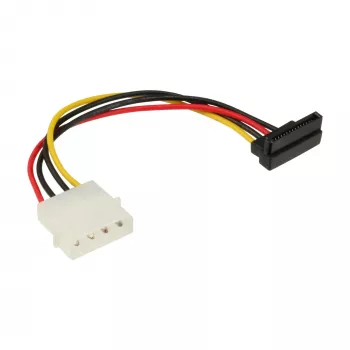 InLine SATA strāvas adaptera kabelis 5,25 collas / 15pin SATA 0,15 m, leņķis uz leju