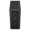 Aerocool PRISMBKV3 PC korpuss ATX melns 4 ventilatori ARGB priekšā sānos sānos rūdīta stikla