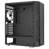 Aerocool PRISMBKV3 PC korpuss ATX melns 4 ventilatori ARGB priekšā sānos sānos rūdīta stikla