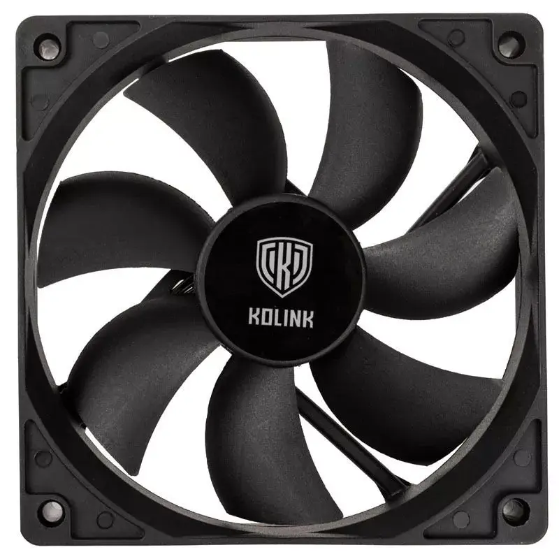 Computer Case Fan Kolink Classic HDB 120 mm, 1500 RPM, 52.15 CFM, Melns