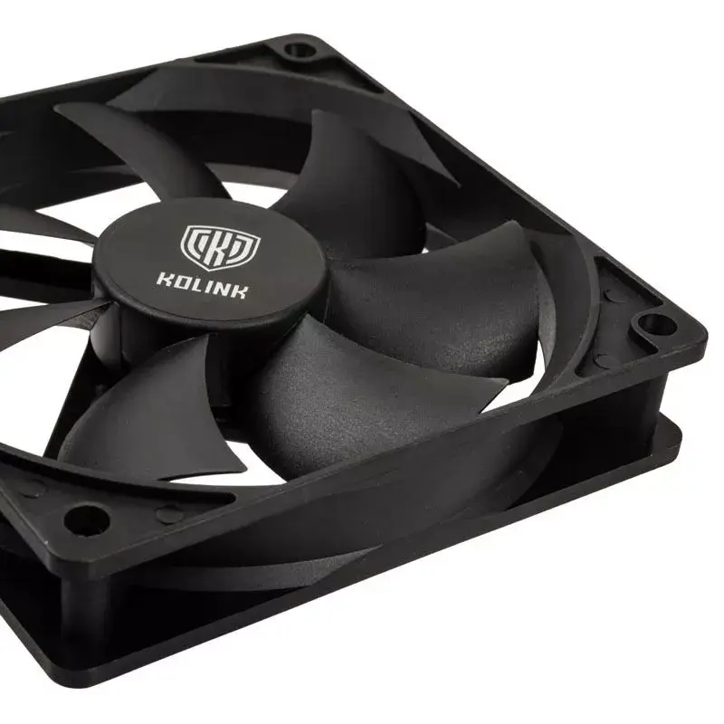 Computer Case Fan Kolink Classic HDB 120 mm, 1500 RPM, 52.15 CFM, Melns