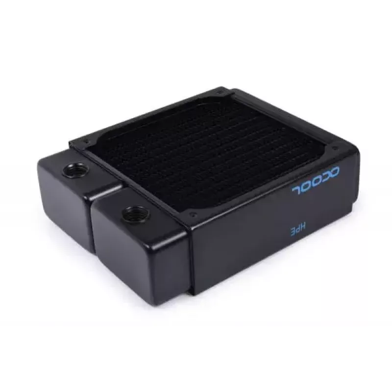 Radiators Alphacool 14472 Brass Copper Stainless Steel Melns 124mm