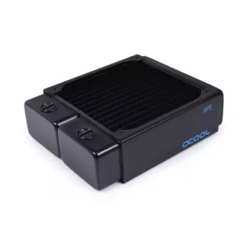 Radiators Alphacool 14472 Brass Copper Stainless Steel Melns 124mm