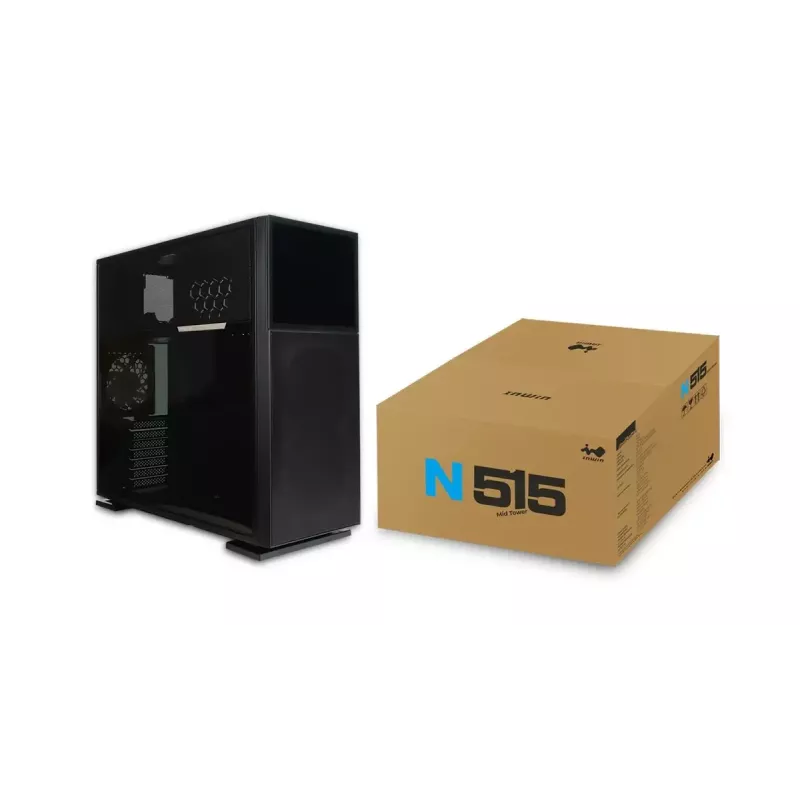 PC Case In Win N515 Midi Tower Melns