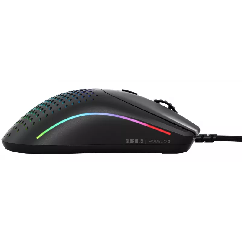 Glorious Gaming Glorious Model O Wired 2 - Matēti melns, Labroču, Optiskais, USB Type-A, 26000 DPI, 1 ms, Melns