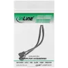 InLine PWM ventilatoru barošanas Y-kabelis, 4pin. 1M/2F, 0,15m