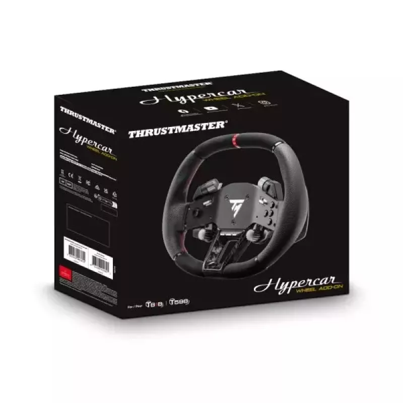 Thrustmaster Hypercar Wheel Add-On Melns, Sudrabs stūre PC, PlayStation 4, PlayStation 5, Xbox, Xbox One