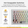 Mehāniskā tastatūra GLORIOUS GMMK 3 HE 75% Wired balta US izkārtojums