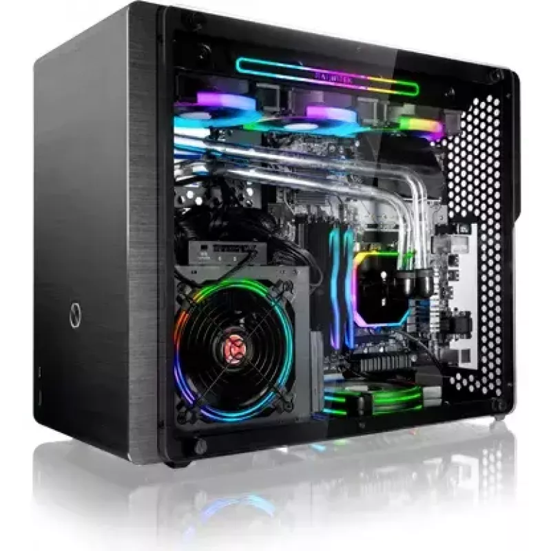 RAIJINTEK Ophion M Evo ALS Midi Tower korpuss, melns, caurspīdīgs