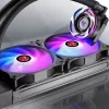 RAIJINTEK EOS 12 RBW ADD 120 mm hidrauliskā gultņa PWM ventilators, 2 gab., melns/baltss