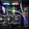RAIJINTEK EOS 12 RBW ADD 120 mm hidrauliskā gultņa PWM ventilators, 2 gab., melns/baltss