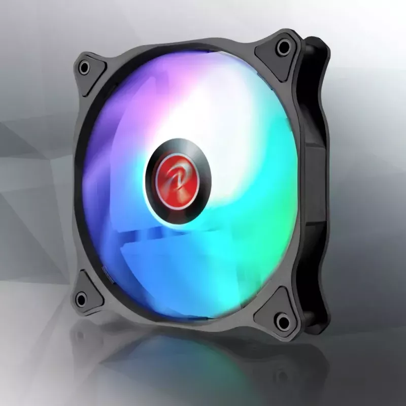 RAIJINTEK EOS 12 RBW ADD 120 mm hidrauliskā gultņa PWM ventilators, 2 gab., melns/baltss