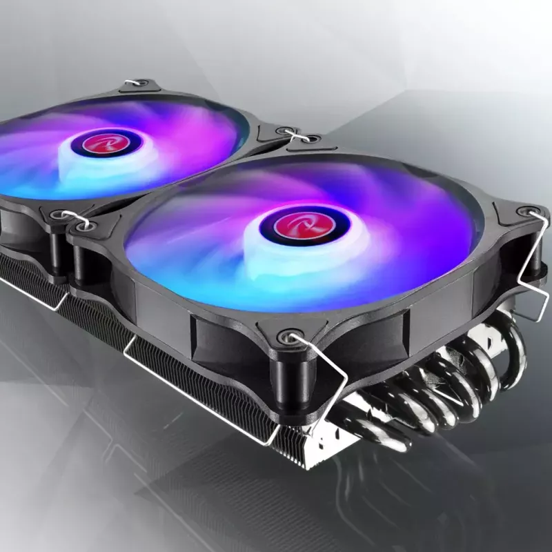 RAIJINTEK EOS 12 RBW ADD 120 mm hidrauliskā gultņa PWM ventilators, 2 gab., melns/baltss