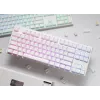 Ducky One 3 Classic Pure balta TKL spēļu tastatūra ar RGB LED, MX-Clear slēdžiem